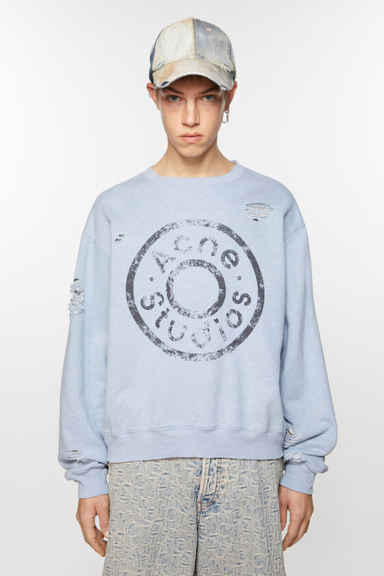 (image for) Attractive Sweater logo print distressed